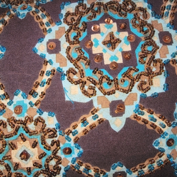 Mystique beaded envelope clutch bag - Picture 8 of 10